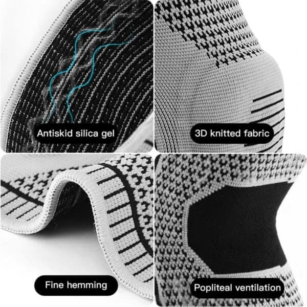 Reinforced Silicone Knee Support with Spring Compression Artos S—pa