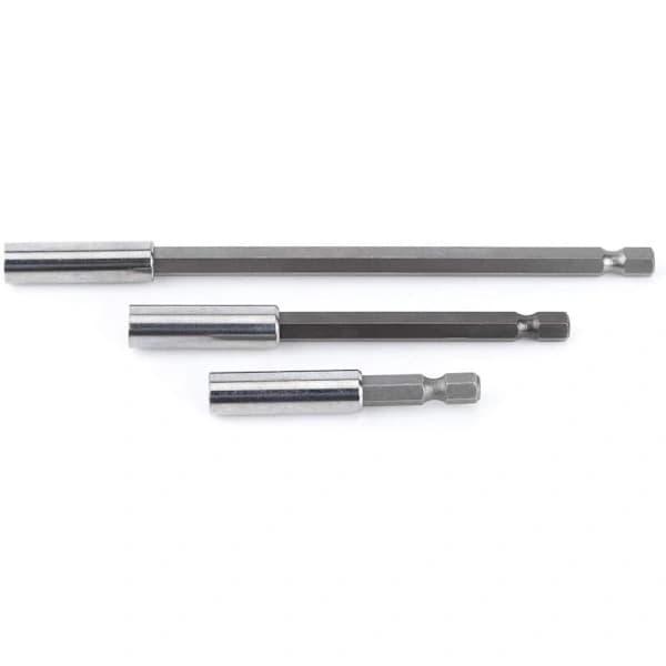 3 stk 1/4 \" magnetisk bitsholder skrutrekker forlenget sekskantskaft