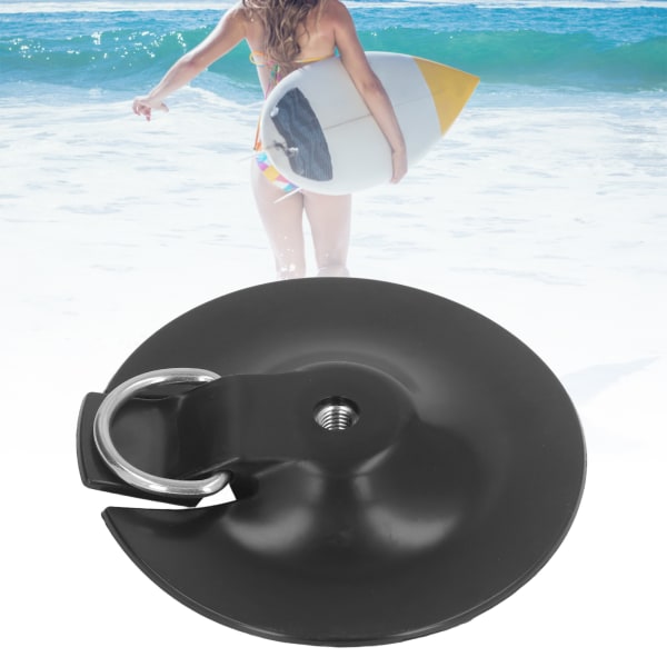 Surfboard Camera Mount Base med D Ring PVC Stabil Surfboard Kamera Base Holder Stander Fast beslag til udendørs sport Sort