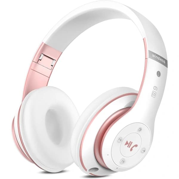 Bluetooth Hovedtelefoner Over Ear, med HD Mikrofon, FM, TF til PC