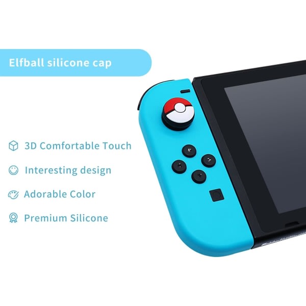 4-paks søte grep for Nintendo Switch OLED/Switch Lite