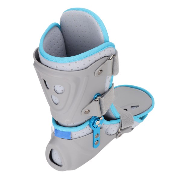 Ankelstøtte Stabilisatorstøtte Justerbar vinkel 360° Beskyttelse Pustende Foot Drop Fiksering Skinnestøtte M Størrelse Venstre