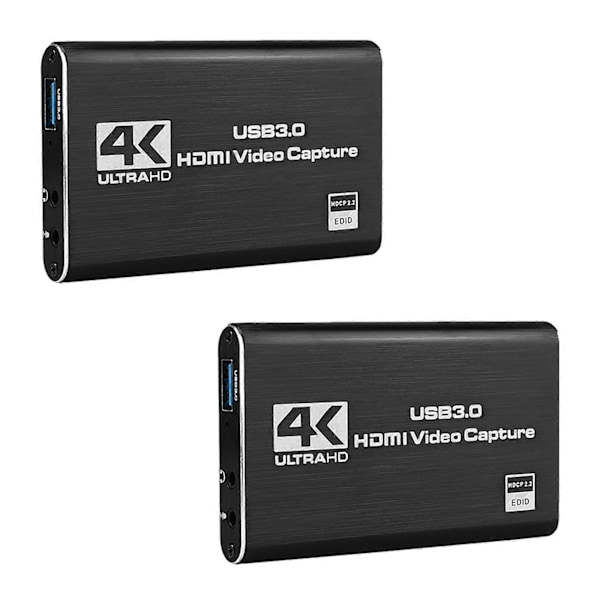 2X Videoopptakskort 4K Skjermopptak USB3.0 1080P 60FPS Spillopptaksenhet.pa
