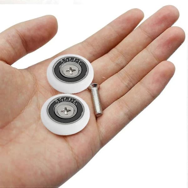 Sæt med 8 erstatningshjul til 19 mm diameter brusebadslåge