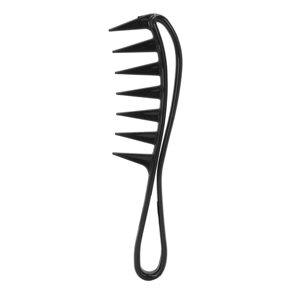Profesjonell hårfjerner med bred tann antistatisk hårfjerningskam Salon stylingkam (svart)