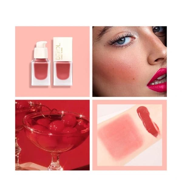 Silkeblød flydende blush, delikat silkeblød creme, let at påføre