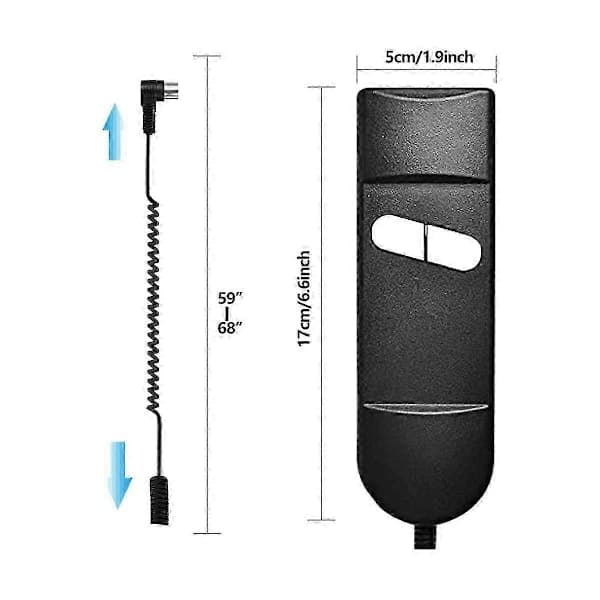 Fjärrkontroll för lyftfåtölj, 5-stifts 2-knapps elektrisk fåtöljsfjärrkontroll för Okin Limoss Pride - Armbåge