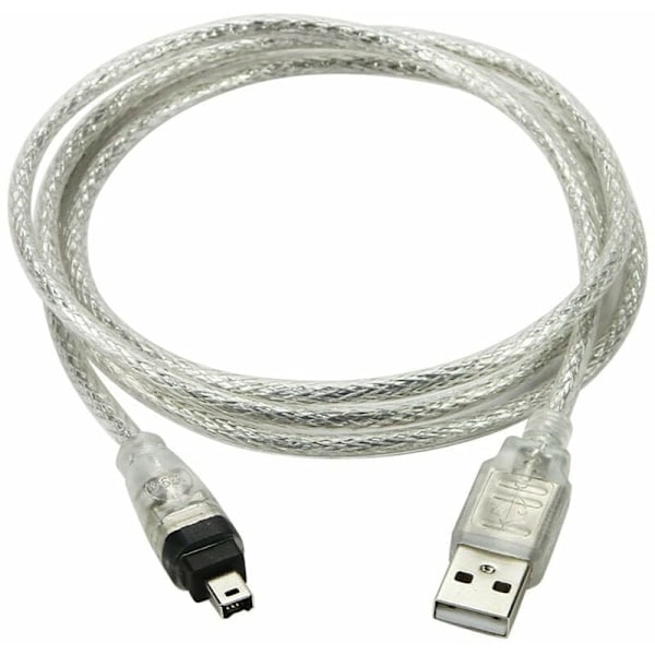 Paris USB Hane till Firewire IEEE 1394 4-stifts Hane iLink Adapterkabel för Sony DCR-TRV75E DV