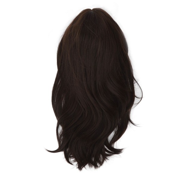 Syntetisk peruk för kvinnor långa raka svarta peruker Elastiskt hår peruk för Cosplay Party Daily Wear