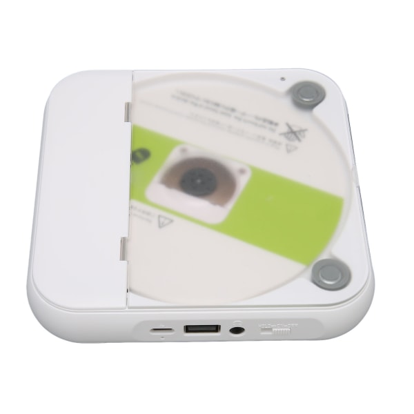 Bærbar Bluetooth CD-afspiller Genopladelig LCD-skærm Understøtter USB AUX CD-musikafspiller med øretelefon til bilrejser