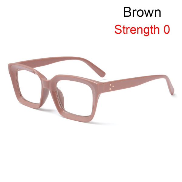 Läsglasögon Presbyopi Glasögon BRUN STYRKA 0 STYRKA brun Styrka 0-Styrka 0 brown Strength 0-Strength 0