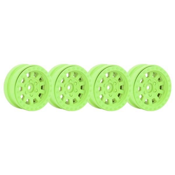 1,9 tommers hjulfelger RC Beadlock Wheels Felger for Axial SCX10 for Traxxas 1/10 RC Crawler Cars Green