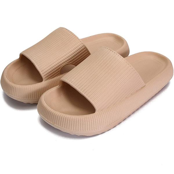 Tofflor Stötdämpande Mjukt EVA Foam Slip-on Beige Beige