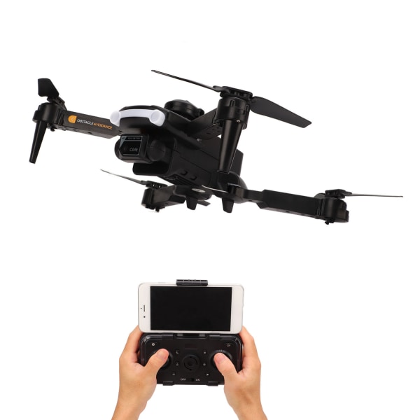 XT2 Kaikki sivut esteiden välttäminen Drone 4K -kaksoiskamera ilmakuvaus Optinen virtauksen paikannus Taitettavat nelikopterilelut Lahjat Musta
