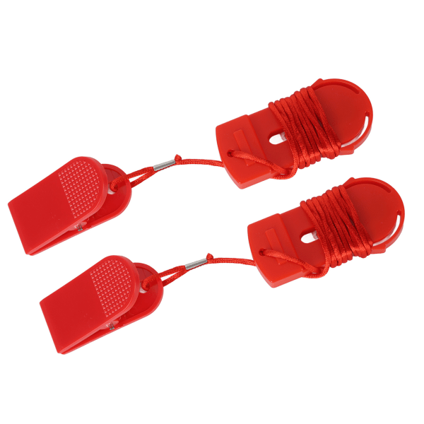2 kpl juoksukoneen turva-avain Kevyt juoksumaton turvaklipsi Punainen juoksumaton turva-avain kotikuntosalille
