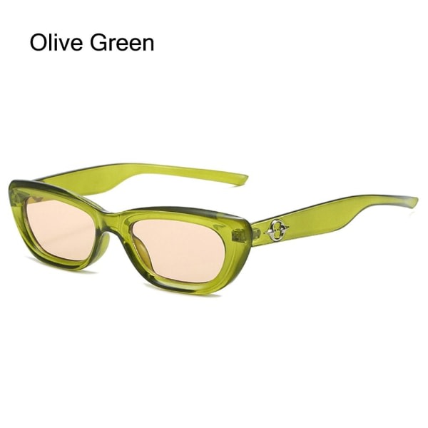 Cat Eye Solglasögon Star Y2K Solglasögon OLIVE GREEN OLIVE GREEN Olivgrön Olive Green