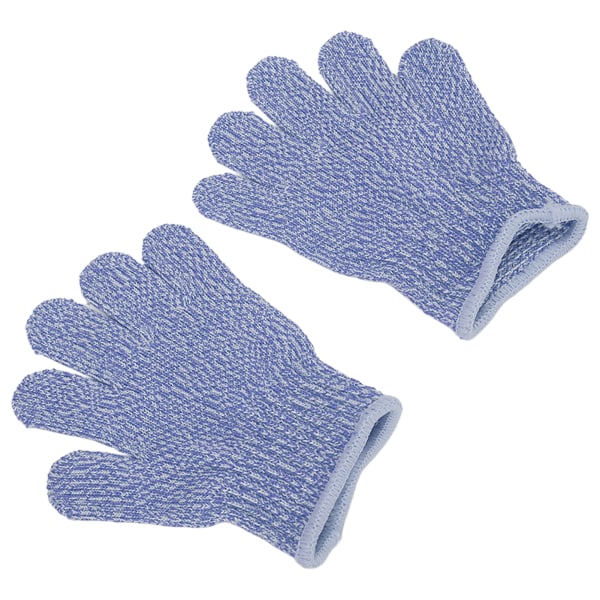 1 par nivå 5 kuttbestandige hansker Barnebeskyttelse Skjærsikre hansker for utendørs hagearbeid Blå