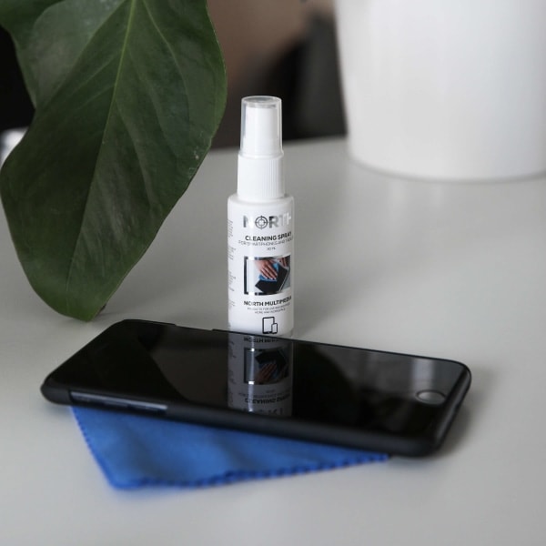 Rengjøringssett for mobil 2x væske 30ml og rengjøringsduk
