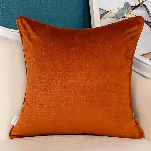 4 stk. stribede patchwork fløjl pyntepudebetræk guld læder pudebetræk moderne lynlås pudebetræk til sofa sofa soveværelse stue hjem indr...