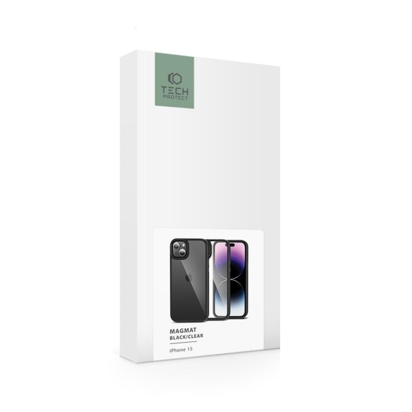 Tech-Protect iPhone 15 Deksel Hybrid Magmat Svart/Transparent_paris