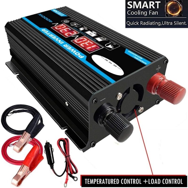 300W Inverter 12V til 220V/110V LED Bilstrøms Inverter Konverter Lader Adapter Dobbel USB Transformator 12V-220V