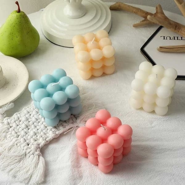 DIY Stearinlys Kube – Lysform 6cm—pa
