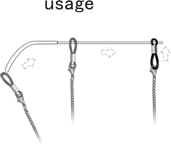 Brillesnor, solbrillehalsstroppholder, fargerik, 10 stk