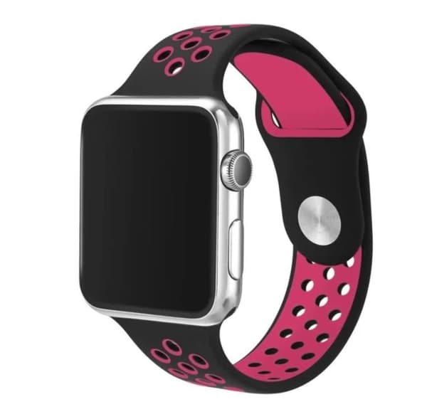 Apple Watch 4 - 44mm - HUTECHs Stilrene Silikonearmbånd Mint/Blå Mint/Blå m