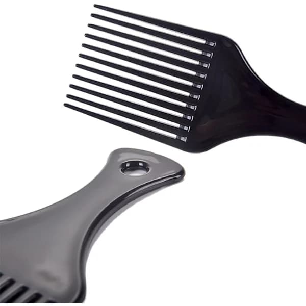 2-pack bredtandade afro-picks för lockigt och vågigt hår