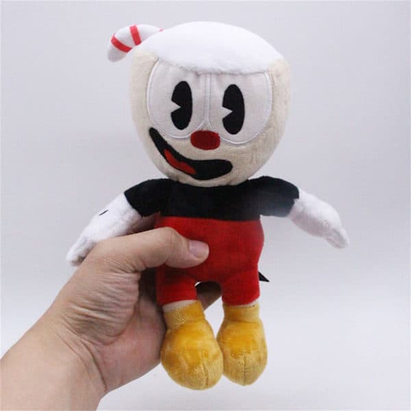 Söt Cuphead Plyschdocka Mugman Plysch Mjukdjur