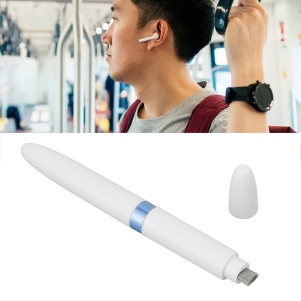 Bluetooth hörlurar rengöringspenna multifunktions trådlösa hörlurar rengöringsverktyg med mjuk borste för kamera mobiltelefon Blå
