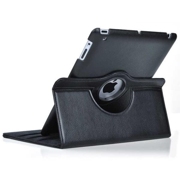 iPad Pro 13″ (M4) 360° Smart Skall Fodral Case PU-Lær Svart—pa