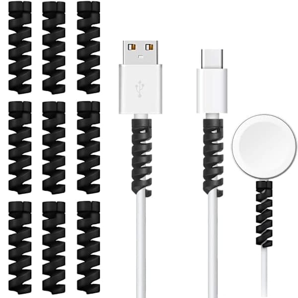 Kabelskydd för USB - Svart