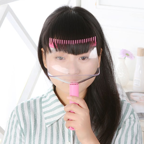 Gör-det-själv-hårsluggar fransklippta kamklämma Bärbar trimmer Frisyrtypning Trimverktyg