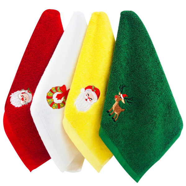Bomuld julehåndklæder Premium viskestykker Køkkenhåndklæde sæt til hjemmekøkken barhåndklæder
