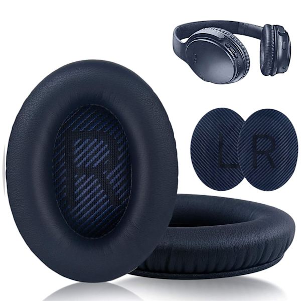 Øreputer for QC35 I/II QC25 QC15 QC 2 AE 2 AE 2i AE 2w Dark blue Mörkblå