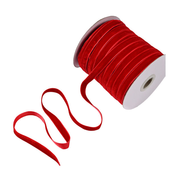 DIY Dekorativt Sammetsband Lätt 50 Meter i Flera Färger style 14