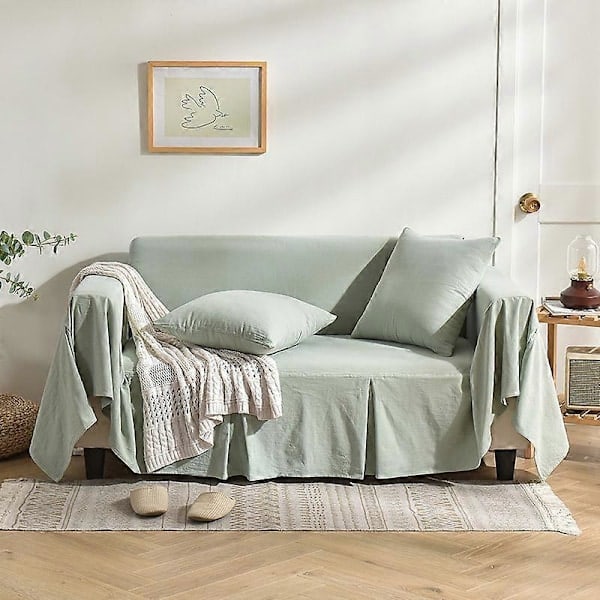 Sofaovertræk i bomuld, anti-kattekløer, heldækkende, til alle årstider 200*180cm（PA）