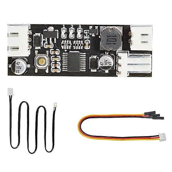 Lämpötilansäädinmoduuli Yksi 12V DC PWM 2-3 Johdin Tuulettimen Lämpötilansäätöohjain Tietokone.pa