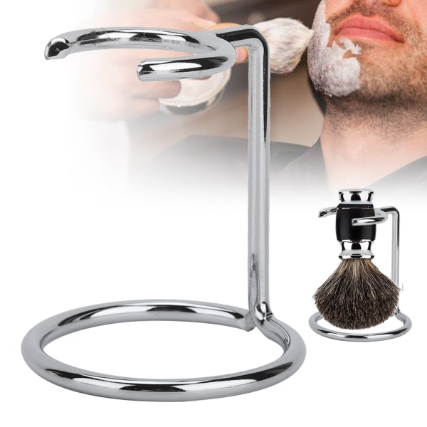 Menn rustfritt stål barberkoststativ barberhøvelholder for salong hjemmereisebruk
