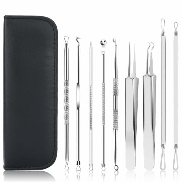 Pormaskfjerner Kit med 10 deler Rustfritt stål