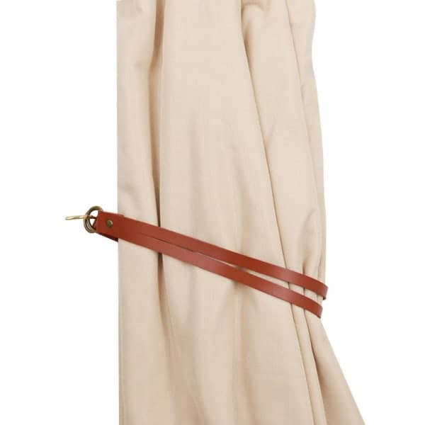 Gardinsnorrebånd i Læder Sort black