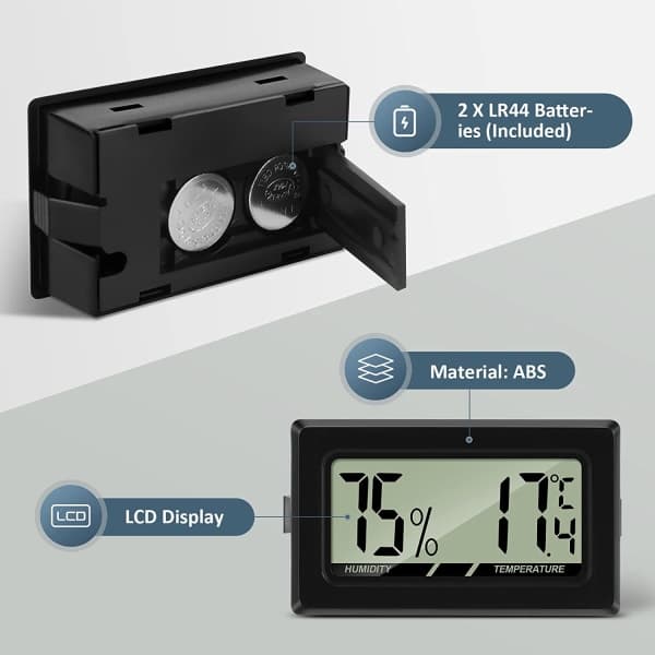 Paris Digitalt termometer og hygrometer for drivhus