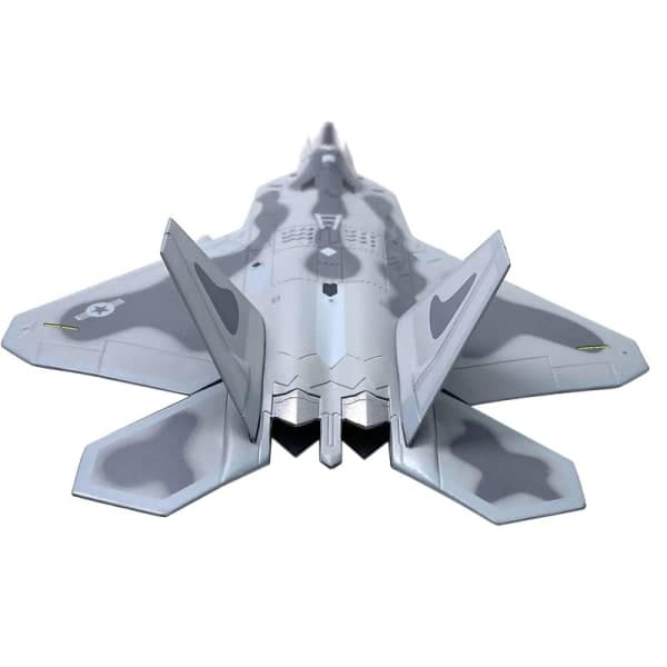 1/100 Skala Legering F-22 Plan Flygplansmodell Barnpresent Samlarobjekt Födelsedagspresent grå