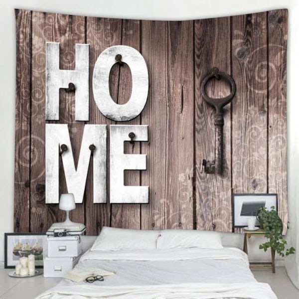 Stor bohemisk väggtapet Creative Wood Board Vägghängande Sängkläder Gobeläng Vägghängande 16 (150 * 200 CM)