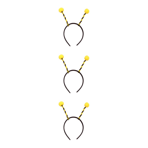 2/3/5 Bee Pannband Klä op tentakel for födelsedagsfester Yellow Thin Strip 19cm×22cm 3Set