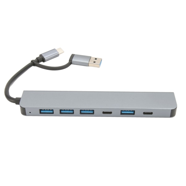 USB 3.0 USB C Hub 7 i 1 USB C Hub 5 USB 3.0 2 USB C Port 7 i 1 Multiport Adapter för Windows OS X