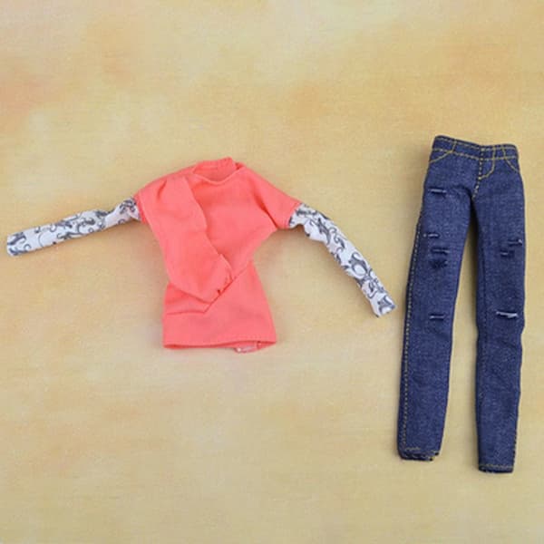 Blomstrede jeans skindbukser 9 9 9