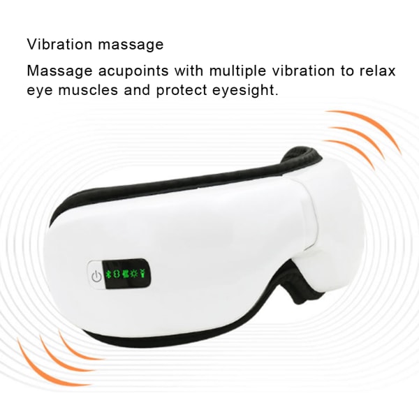 Vibrasjon Varm Kompress Lindre Fatigue Synsbeskyttelse Øyeplaster Øyemassasjeapparat