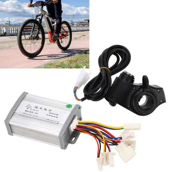 Elektrisk sykkelkontroller tommelgasssett 36V 1000W børstemotorhastighetskontroller og tommelgasssett for ombygging